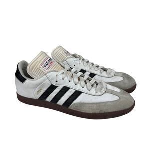 Adidas Samba Classic White Sneakers Shoes Men's 9 Streetwear Retro